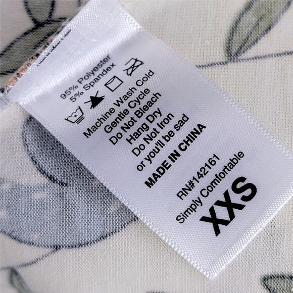 LuLaRoe Perfect T XXS Koala Cream Olive Grey Whimsical Cute Swing Tunic Tee Top - Picture 4 of 8